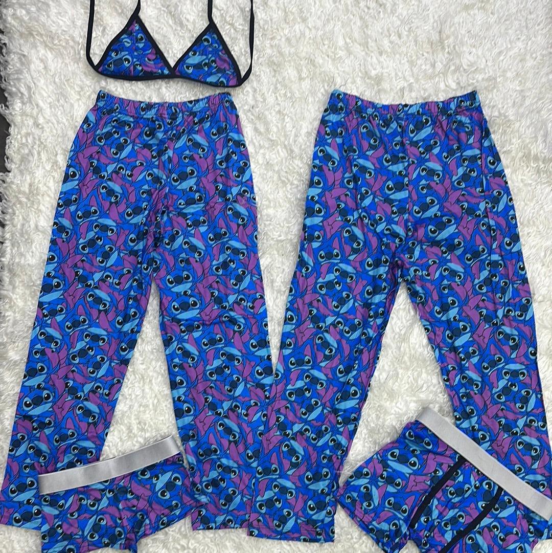 stitch  pijama 5 piezas