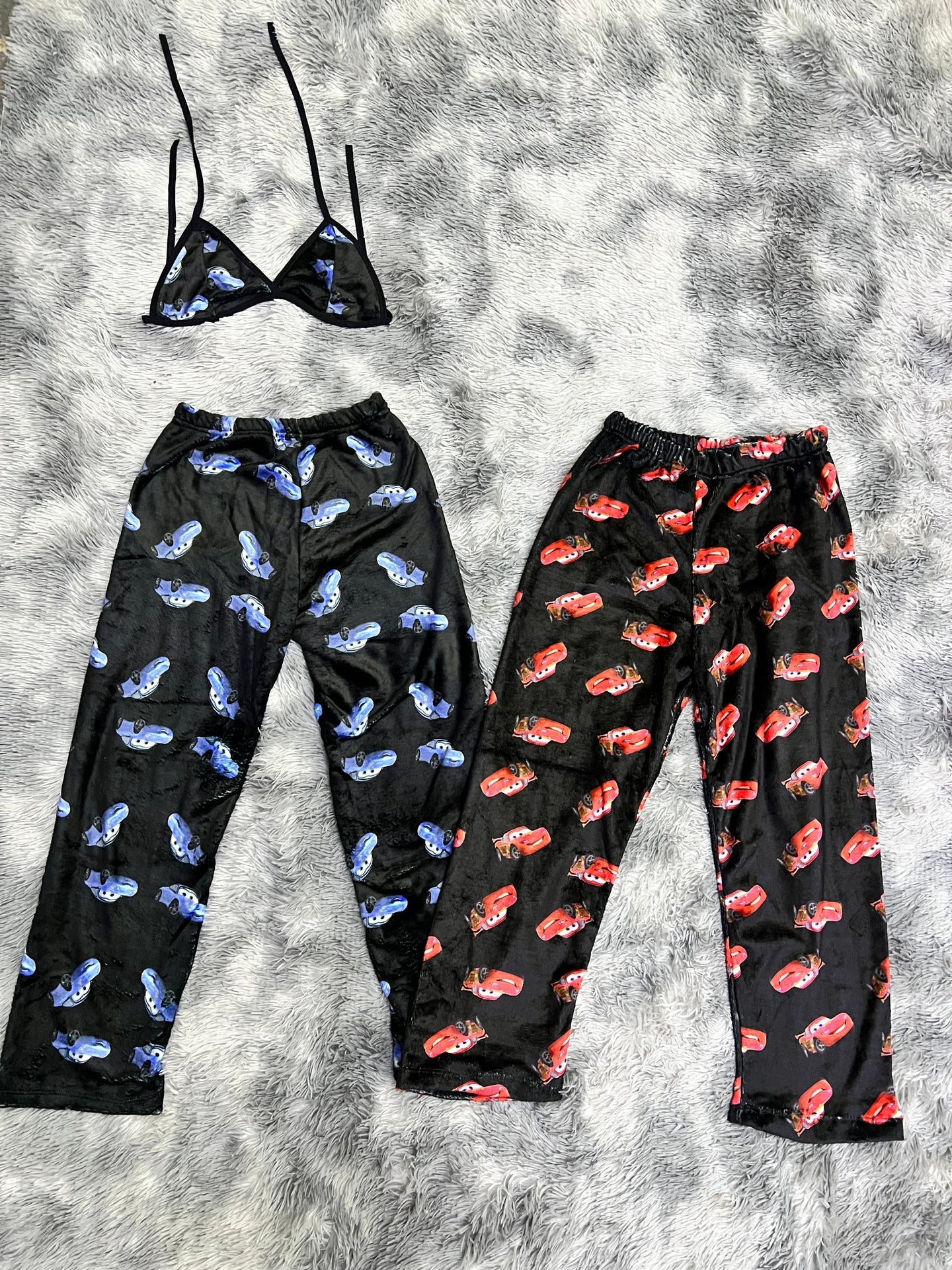 Mcqueen Y Sally Duo de pijama afelpada.