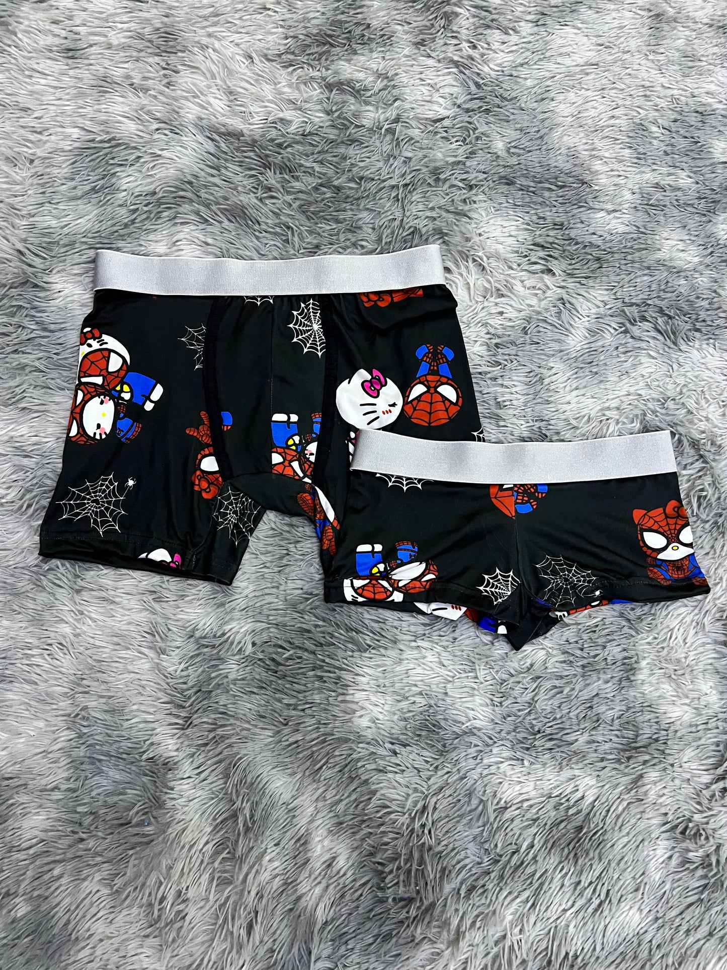 Hello Kitty SpiderMan Rosa Duo Unitalla Con boxer.