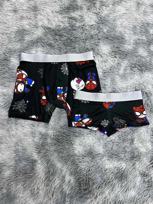 Hello Kitty SpiderMan Rosa Duo Unitalla Con boxer.