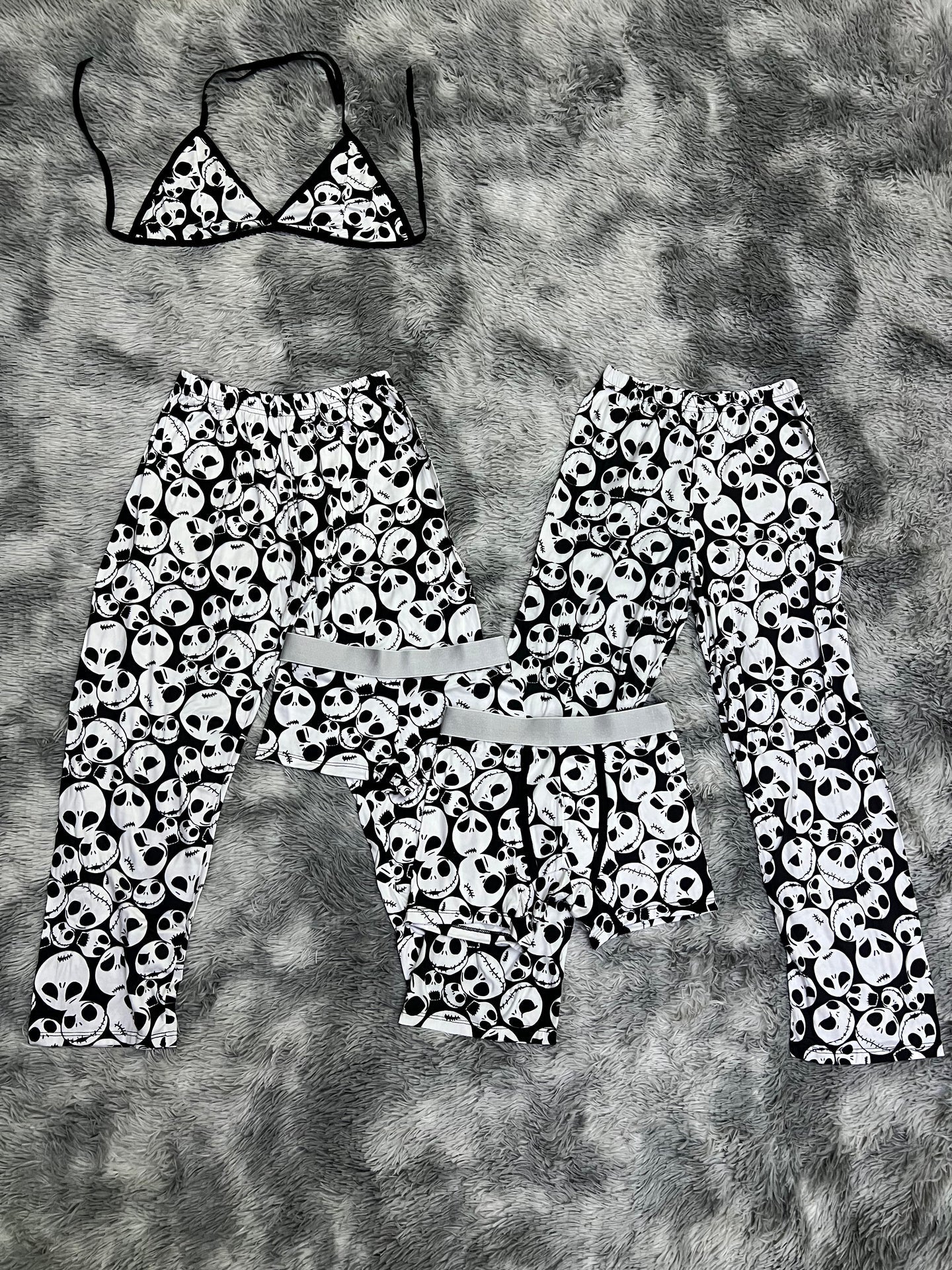 Jack Faces Halloween 5 piece pajama set 🎃😄