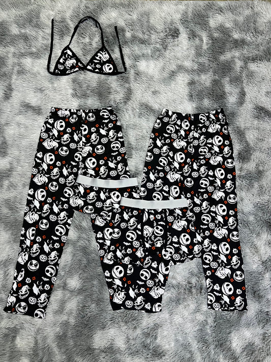 Estampa Jack Sin Color Duo de pijama de 5 piezas.