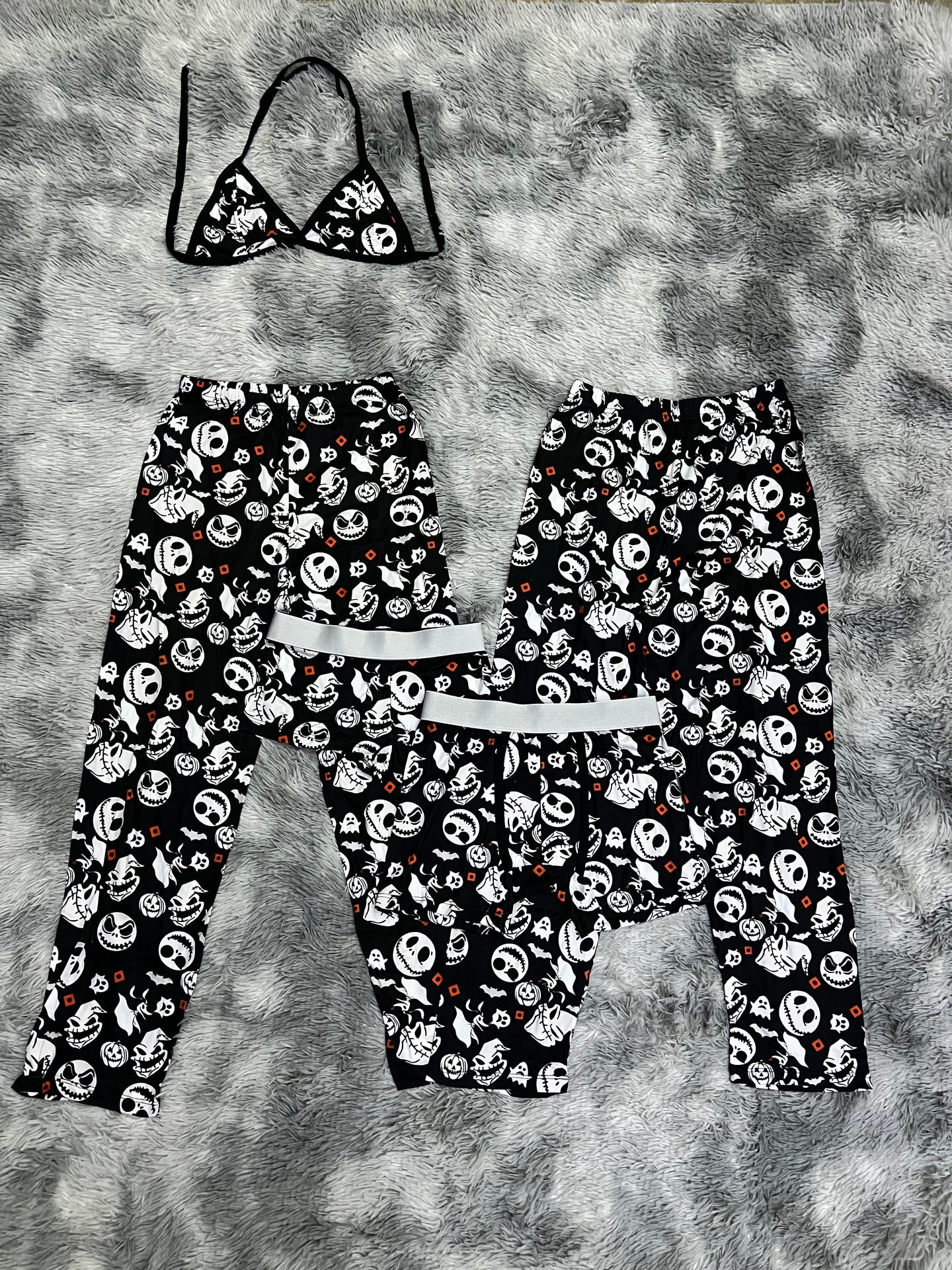 Jack Print 5 piece pajama set Halloween 🎃
