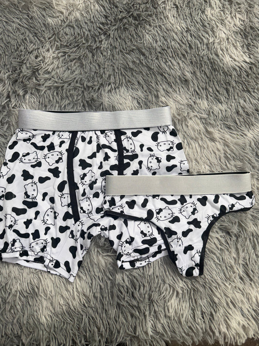 Hello Kitty vaquita blanco Duo Unitalla Con Tanga
