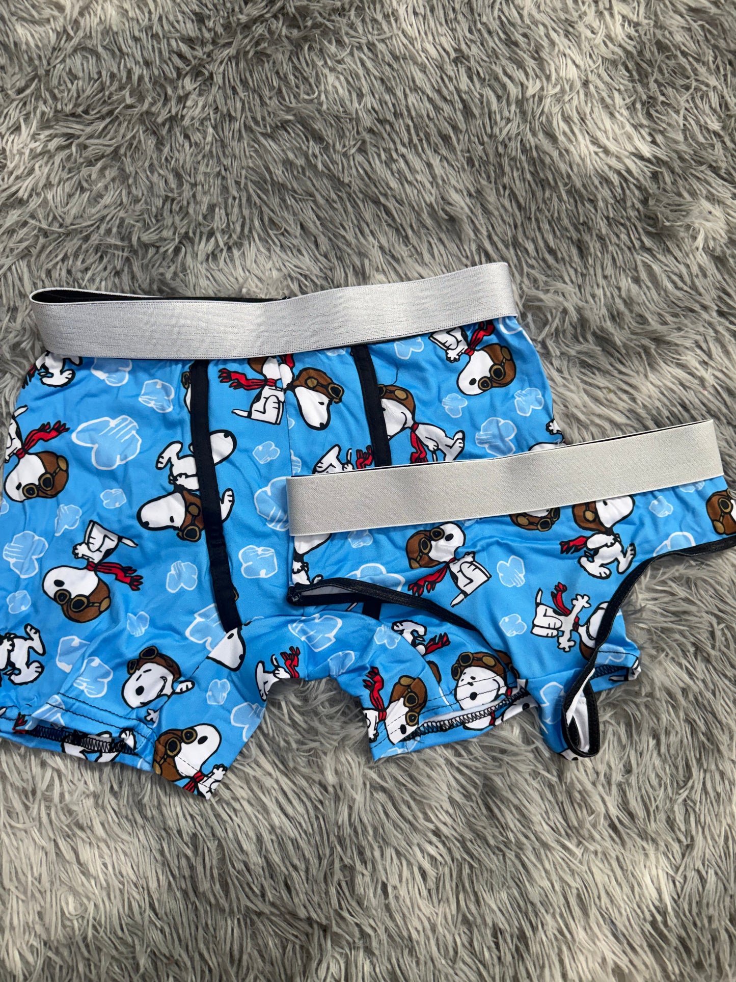 Snoopy piloto Duo Unitalla Con Tanga Xl