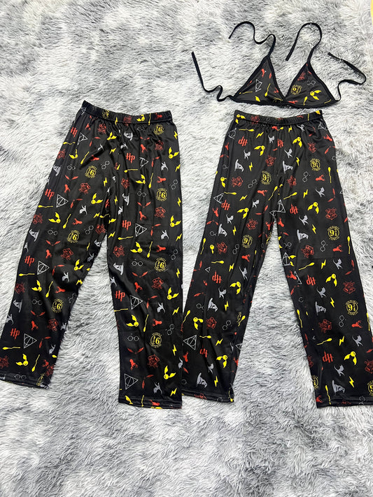 Pijama Gryffindor Rojo Duo de pijama afelpada.