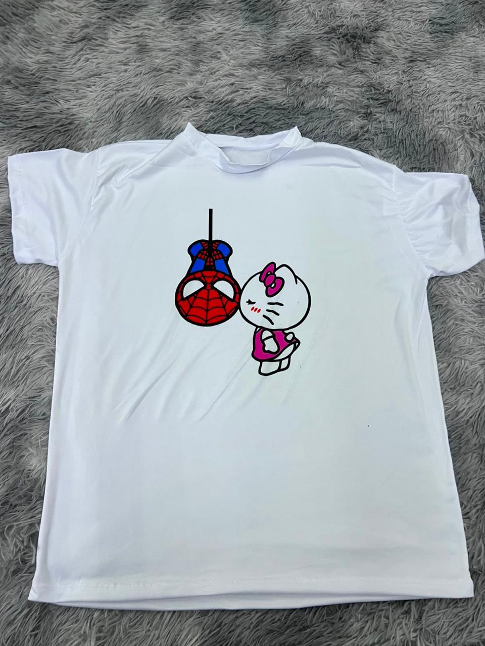 playera de spiderkitty beso