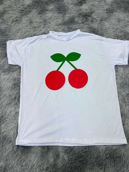 playera de cerezas