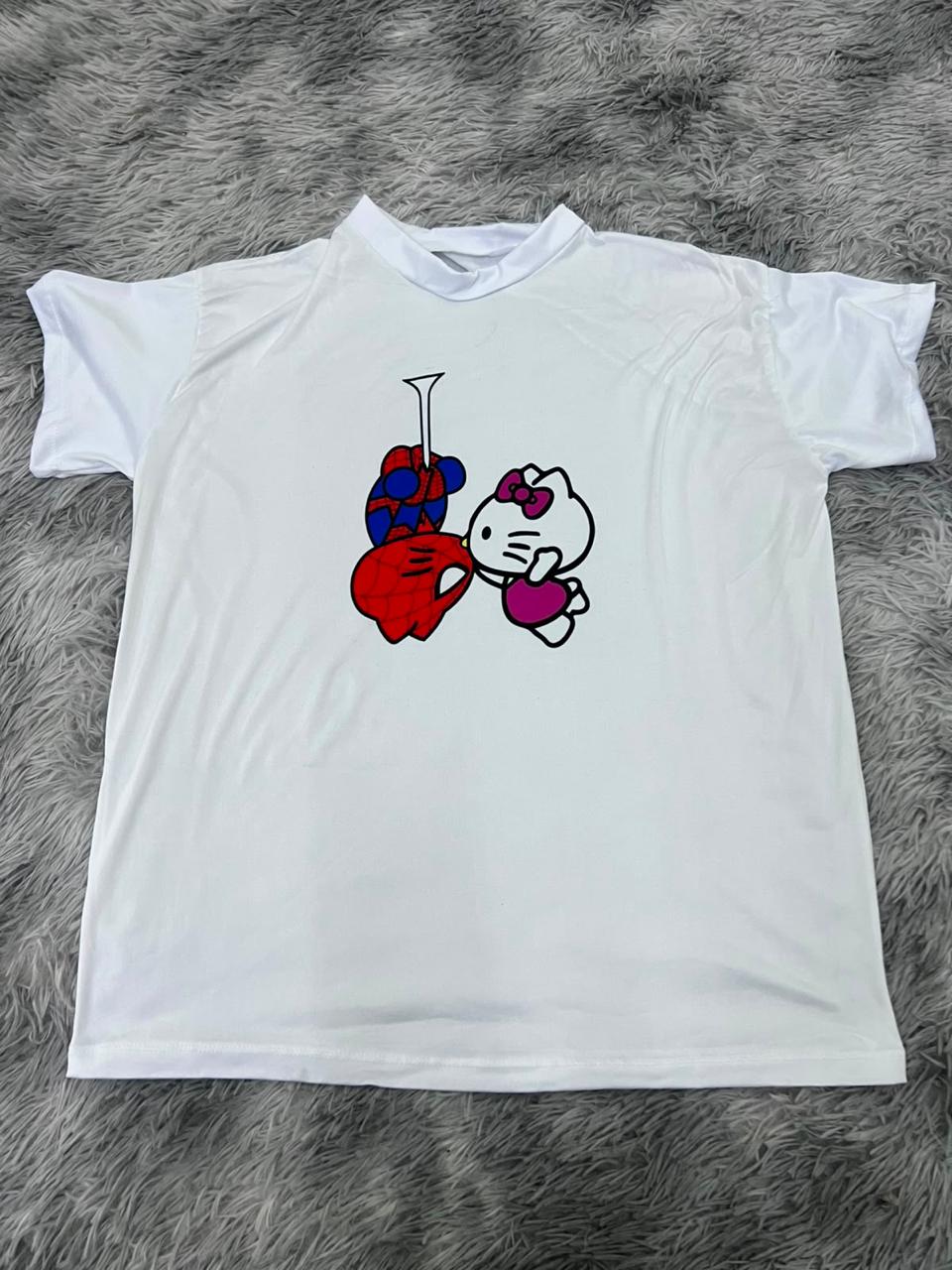 playera de spiderkitty beso