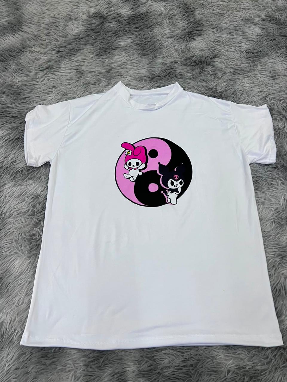 playera de kuromi y melody