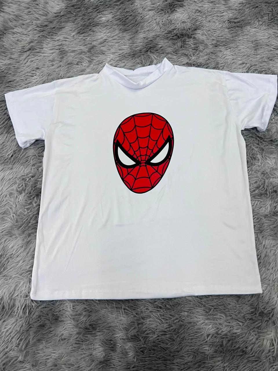 playera de cara de spiderman