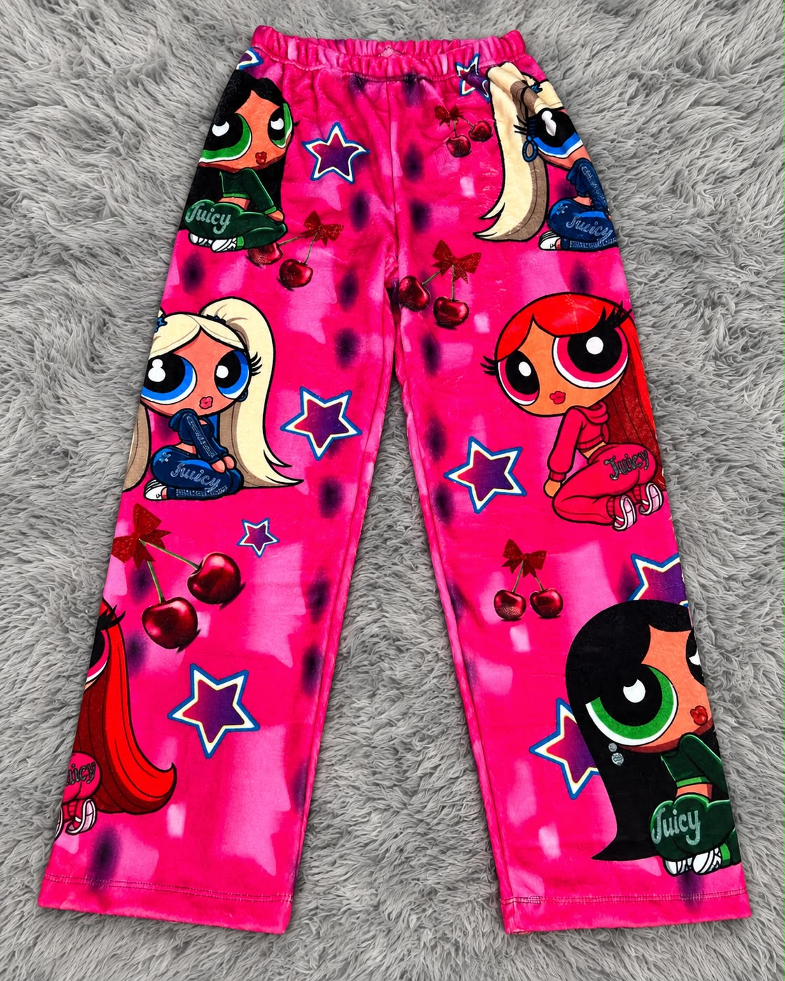 pijama de mujer pantalón afelpada de las chicas super poderosas