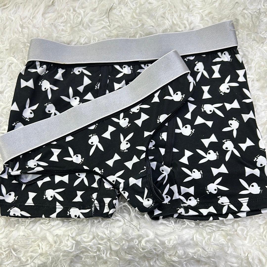 Black bunny matching couples underwear set - Fundies