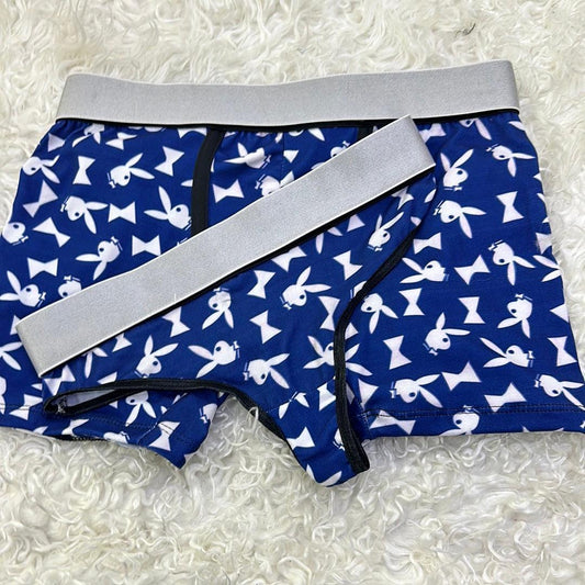 Blue bunny matching couples underwear set - Fundies