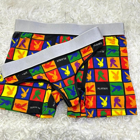 Colors bunny matching couples underwear set - Fundies