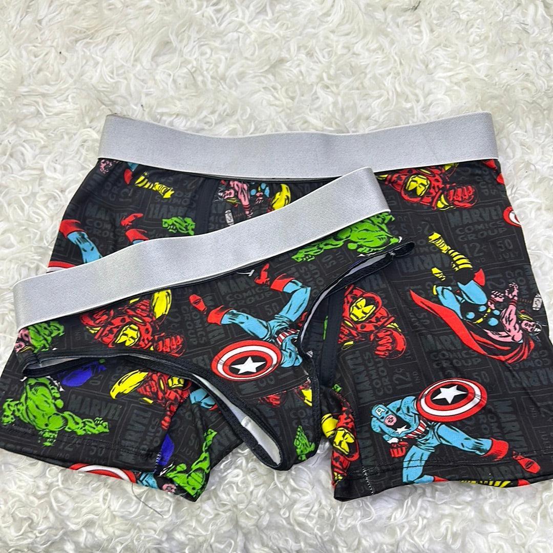 Marvel matching couples underwear set - Fundies