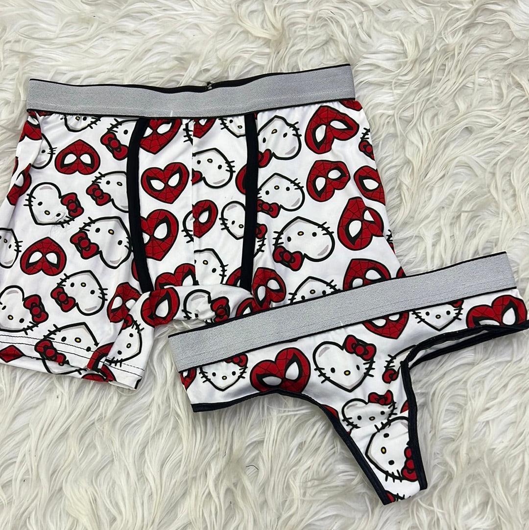 Spideykitty matching couples underwear - Fundies