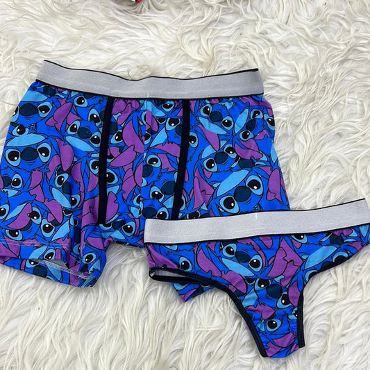 Stitch Azul Duo Unitalla Con Tanga