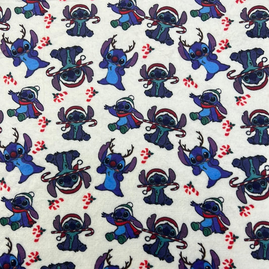 Plush Christmas stich throw