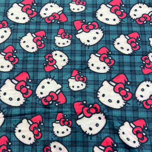 Plush Hello Kitty Christmas throw
