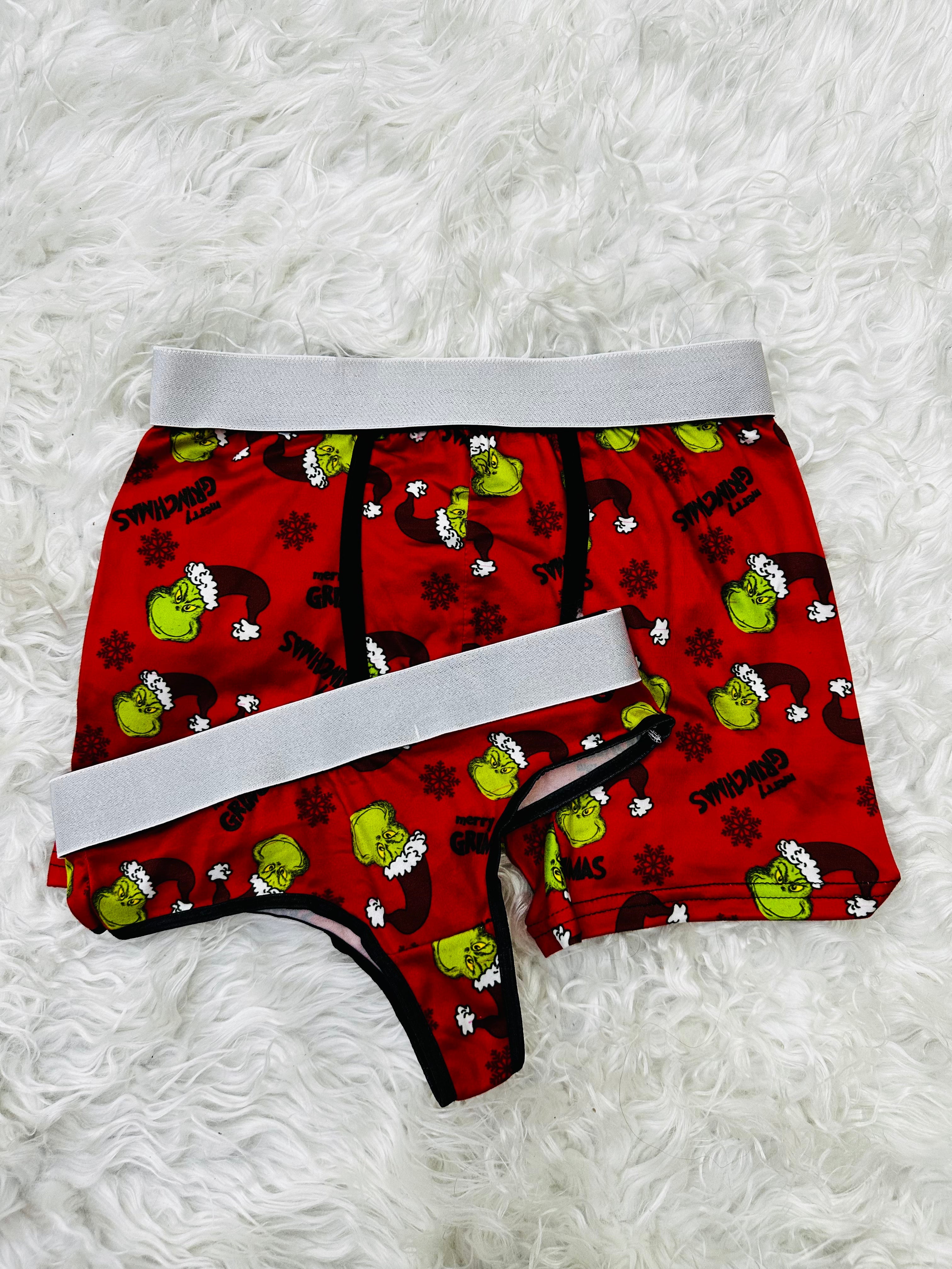 Grinch Christmas duo tanga lust and seduction